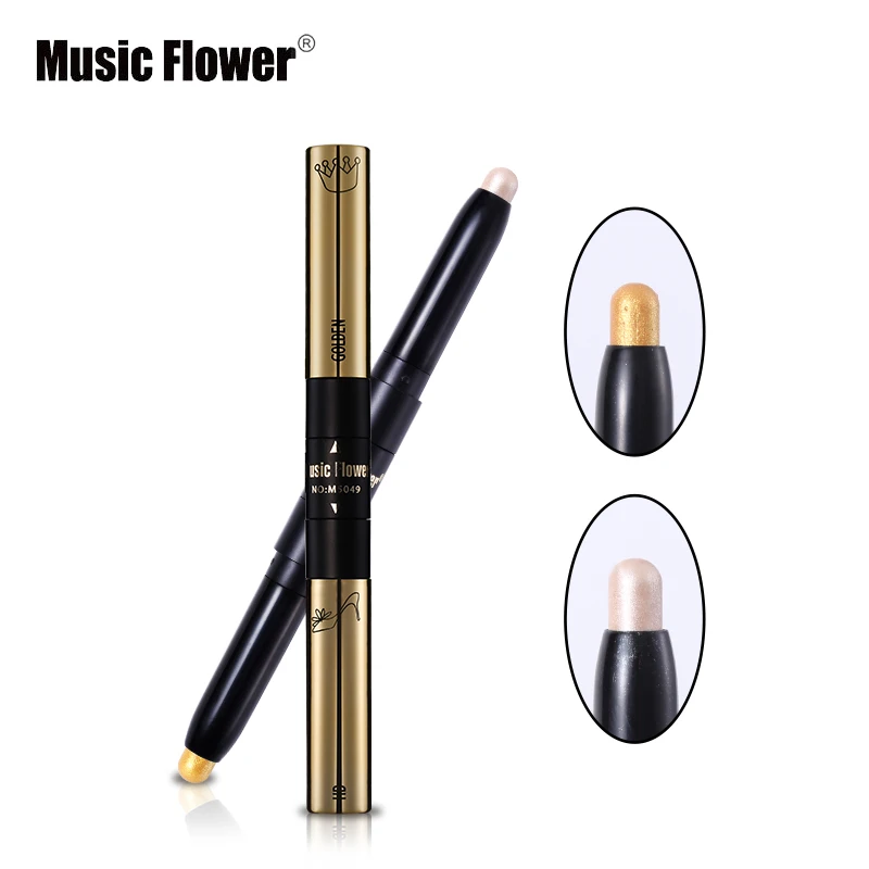 Модный стильный двухсторонний мерцающий карандаш с музыкальными цветами 6