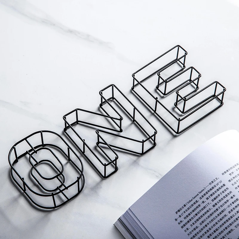 Металлическая английская алфавитная мебель для дома гостиной украшения