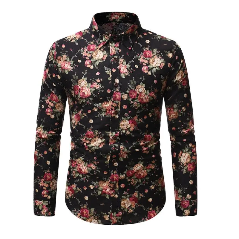 

Весна-Осень 2021 популярная Стильная молодежная индивидуальная рубашка с трендовым принтом, мужская деловая Повседневная рубашка с длинным ...