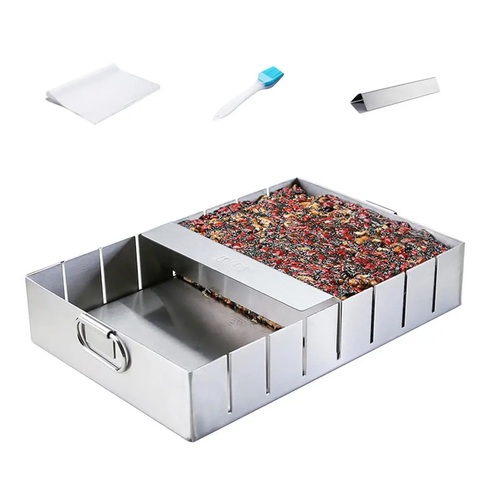 

Baking Mold Plate Pastry Cutter Cutting Mold Stainless Steel Shaping DIY Nougat Snowflake Crisp Separation Tray