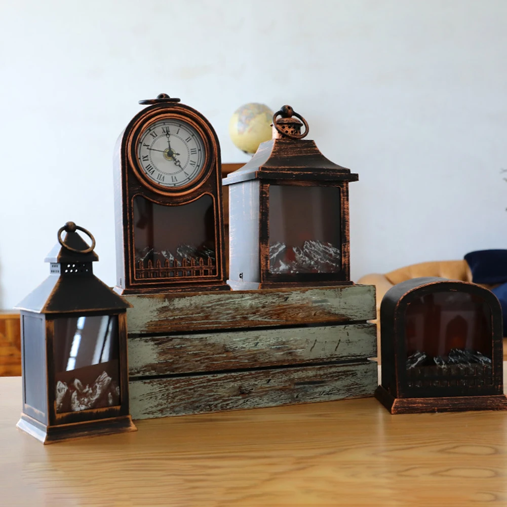 Хэллоуин лампа для камина орнамент Портативный масляная ретро вечерние