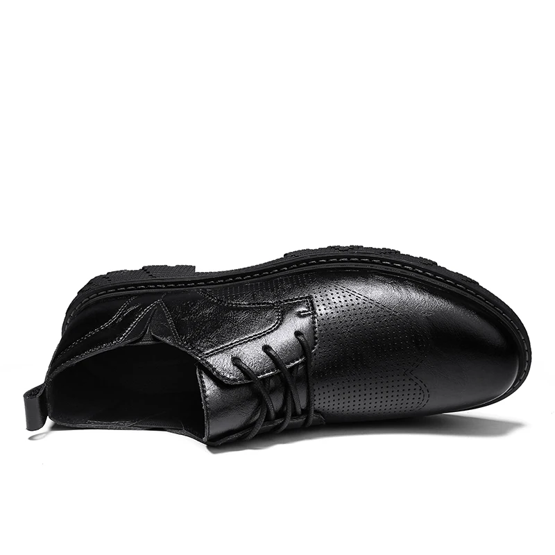 Мужская повседневная обувь модные удобные мужские кожаные ботинки ручной работы