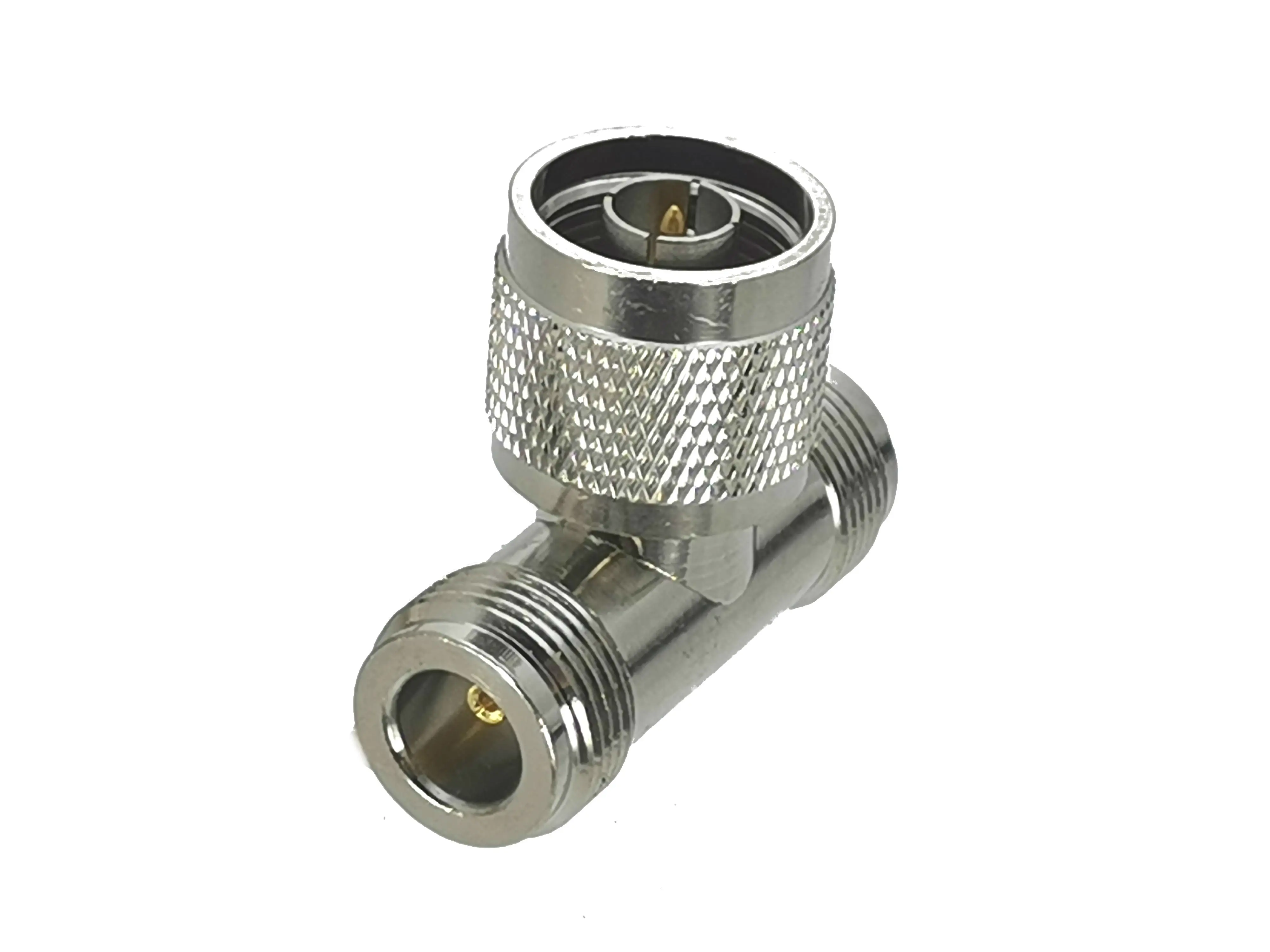 1Pcs N Male Plug to 2x Female Jack T Type RF Adapter Connector Coaxial High Quanlity Brass 50ohm |