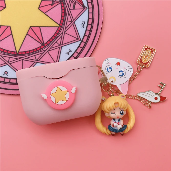 Розовый крыло наушники чехол для Sony WF 1000XM3 Беспроводной наушников Bluetooth гарнитура