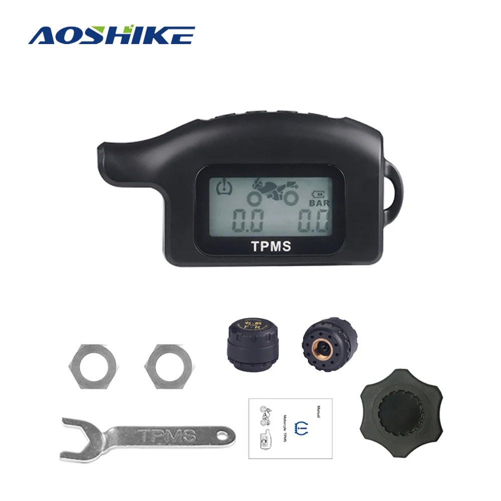 Система контроля давления в шинах AOSHIKE беспроводной прибор для мотоциклов|Датчик