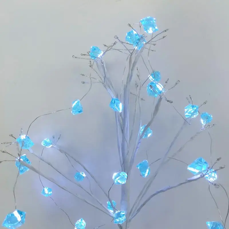 Флюоритовая гирлянда 8 режимов освещения таймер удаленный медный провод лампа