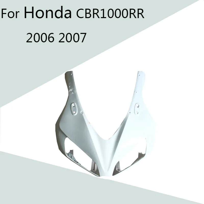 

For Honda CBR1000RR 2006 2007 Unpainted Head Fairing Nose Upper Front ABS Injection Fairing Motorcycle Accessories