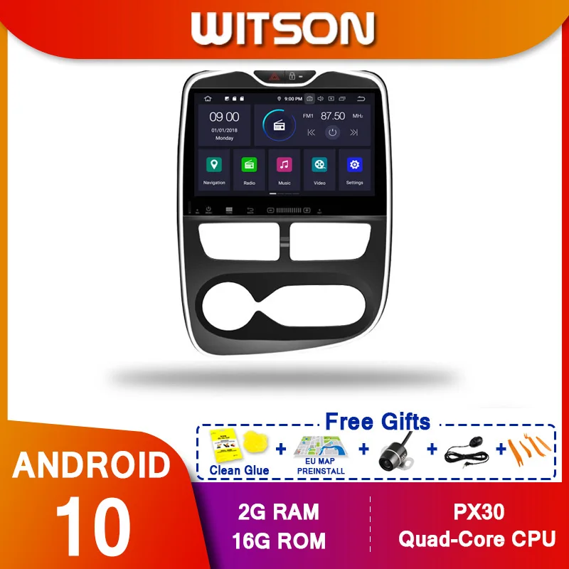 WITSON! Android10 Octa core PX5 большой автомобильный dvd плеер с экраном для RENAULT CLIO 2015 IPS экран 4