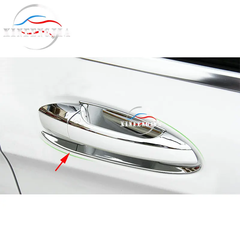 

For Mercedes-Benz GLA Class X156 2014-2016 4x Chrome Outer Door Handle bowl Trim