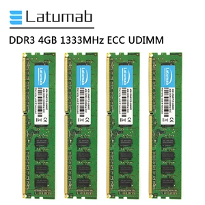 latumab memoria ram ddr3 4gb 8gb 16gb 1333mhz workstation memory 240pin ecc udimm pc3 10600e 1 5v ddr3 ram ecc unbuffered memory free global shipping