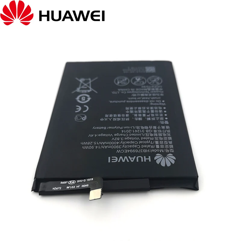 100% Оригинальный 4000mAh HB376994ECW Аккумулятор для Huawei Honor V9 8 Pro фотографический