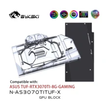 Bykski GPU Water Block for ASUS TUF RTX 3070Ti 8G GAMING Graphics Card cooled/with backplane Radiator coolling,N-AS3070TITUF-X