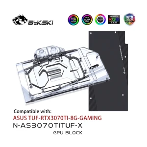 bykski gpu water block for asus tuf rtx 3070ti 8g gaming graphics card cooledwith backplane radiator coollingn as3070tituf x free global shipping