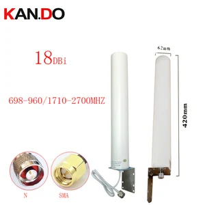 gain 18 dbi 42 cm length 697 2700mhz outdoor 2g 3g 4g antenna for repeat router modem lte aerial n female connector free global shipping