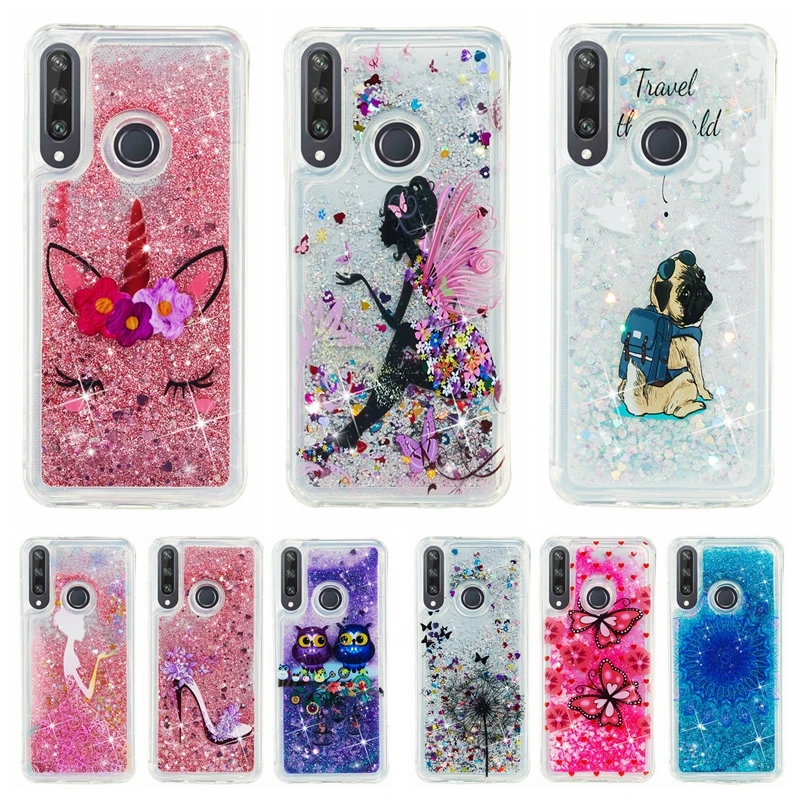 

Чехол для Huawei Y6P 6,3 дюйма, мягкий чехол для Huawei Y6p 2020 Y 6P MED-LX9N, чехол с жидкими блестками