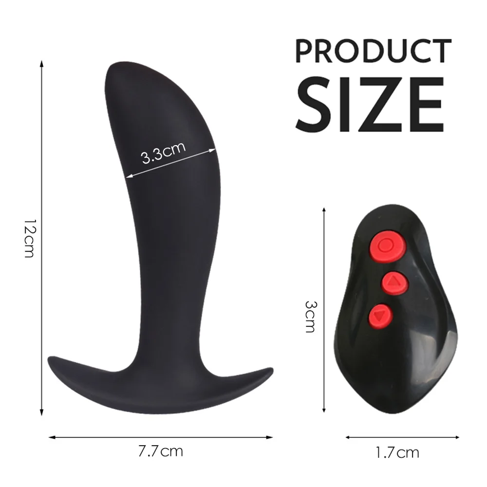 Electric Shock Vibrating Prostate Massager Men Anal Powerful Motors 10 Stimulation Butt Plug Dildo Silicone Sex Toys for Adults | Красота и