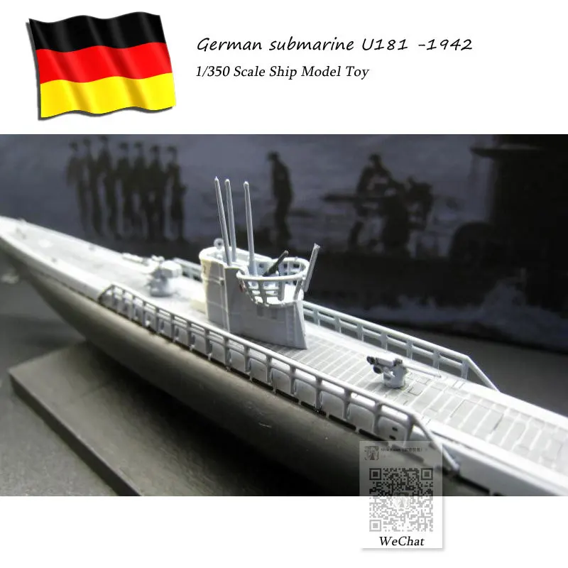 ATLAS 1/350 масштаб военная модель игрушки Вторая мировая война немецкий IXD2 u-лодка подводная лодка U181-1942 литая под давлением металлический военный корабль игрушка