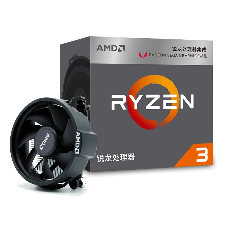 Процессор amd ryzen 3 2200g процессор 3,5 ГГц 4-х ядерный 4-нити разъем AM4 для кормления processador с Radeon Vega 8 Графика TDP 65 Вт 14nm
