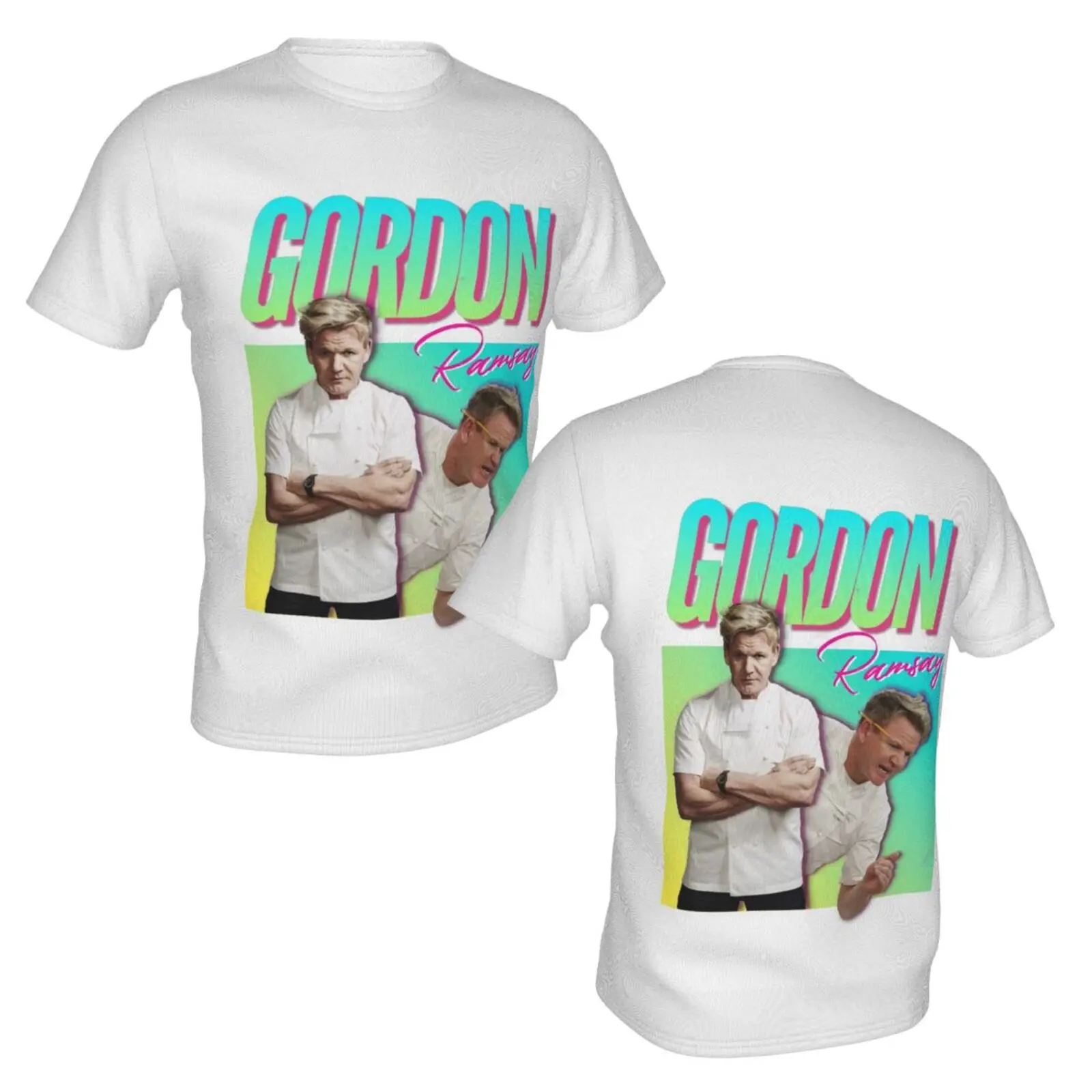 

Gordon Ramsey 90s Meme Summer Men's 3D T Shirt, Fashionable And Versatile Outdoor Trend Tops