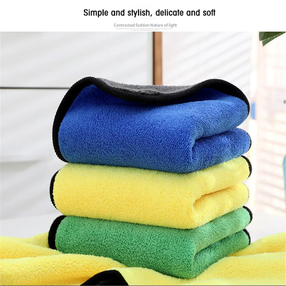 

600Gsm Extra Soft Car Wash Microfiber Towel Car Cleaning Drying Cloth Car Care Cloth Detailing Car Washtowel Never Scrat