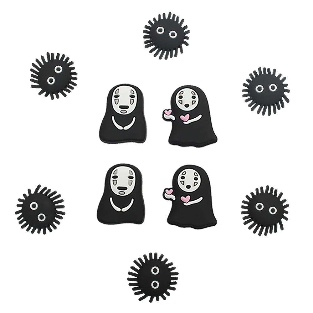 1pcs Spirited&ampAway Skulls Ghost Funny Shoe Charms Accessories No Face Man Garden Decoration for Croc Jibz Kid's Party Gift | Обувь