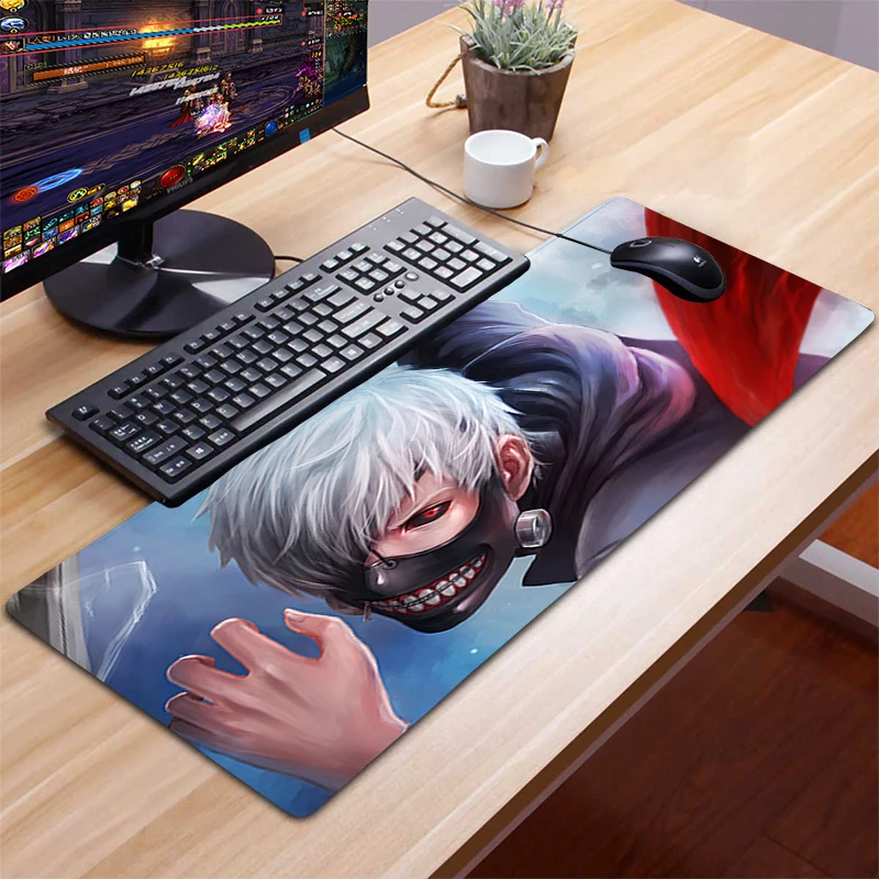

Mouse Pad 90x30mm Pad to Mouse Notbook Gamer Keyboard Mouse Mats Computer Mousepad Cool Gaming Padmouse Tokyo Ghoul deskpad