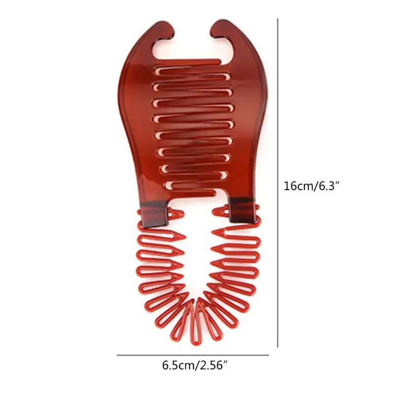 

1PCS Soft Bendabe Side Hair combs Plastic Braided Hair Comb Styling Tool Hairdressing Headwear Accessories