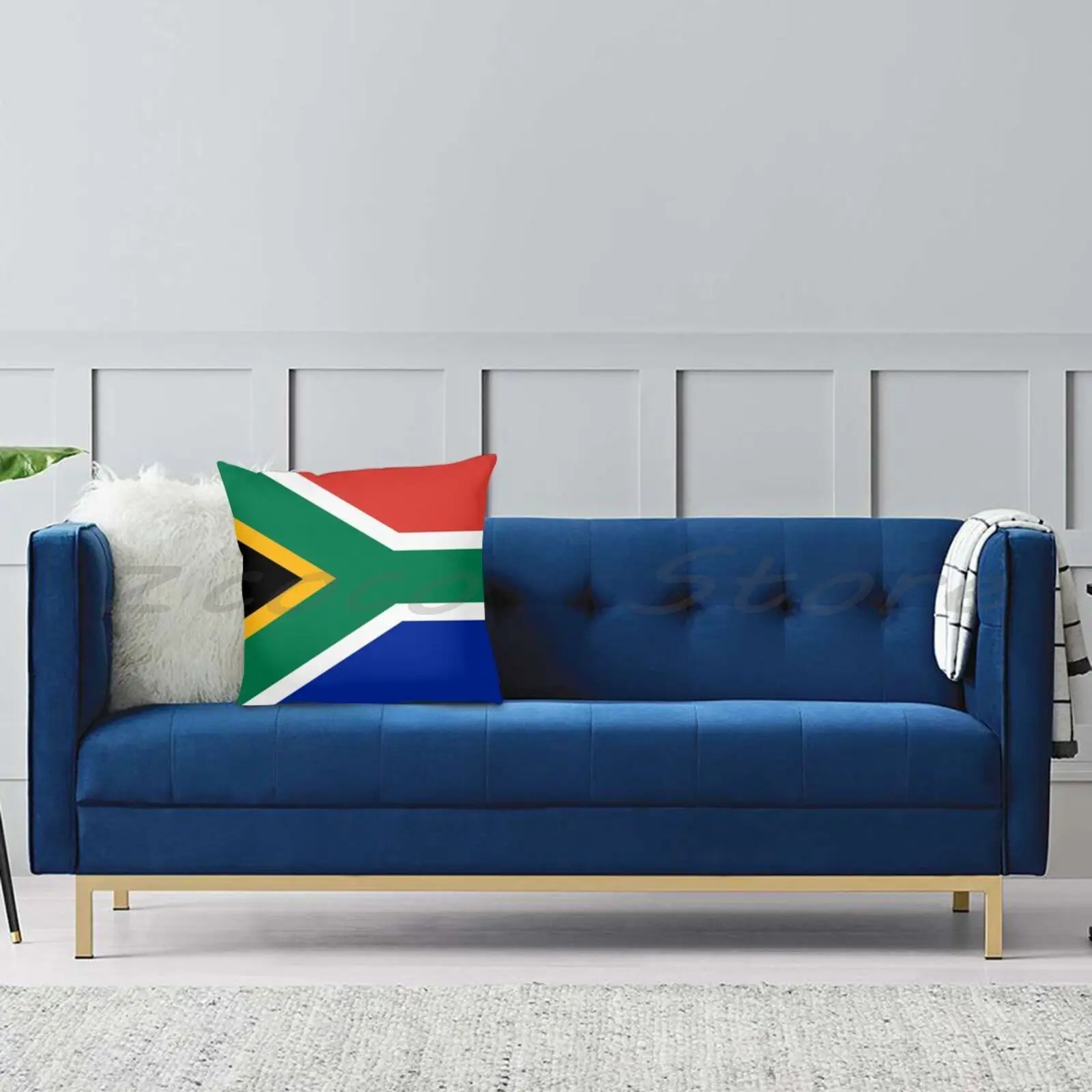 Наволочка с флагом Южной Африки индивидуальная наволочка сделай сам льняная