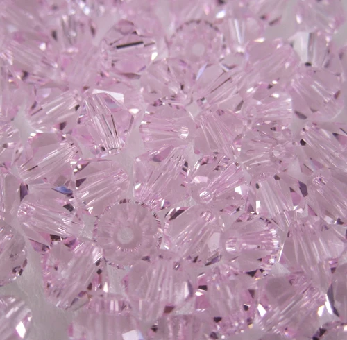 

Free Shipping, 720pcs/Lot 4mm light rose color Chinese Top Quality Crystal Bicone Beads