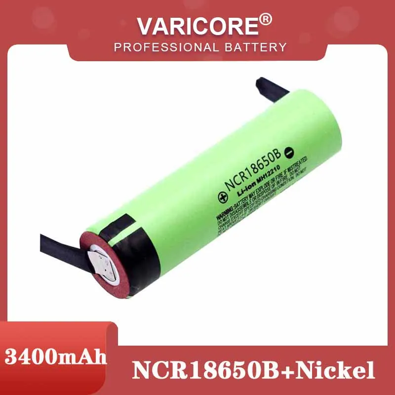 

New Original NCR18650B 3.7v 3400mah 18650 Lithium Rechargeable Battery Welding Nickel Sheet batteries