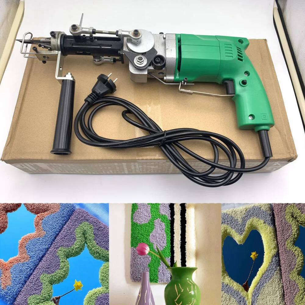 

240W Electric Hand Rug Tufting Gun Portable Carpet Weaving Rug Machine Cut&Loop Pile With with Cut and Loop AC 220V / 50~60Hz