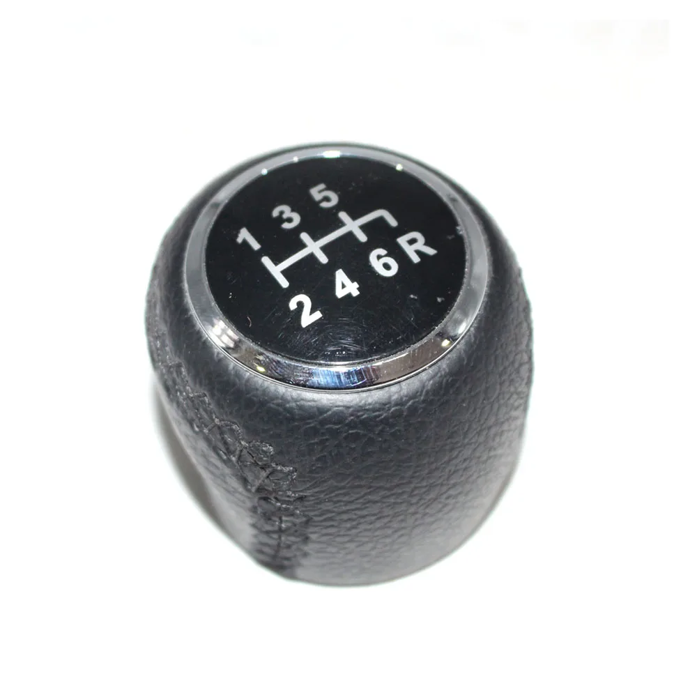 6 скоростей Ручка Переключения рулевого механизма автомобиля покрытая кожа для