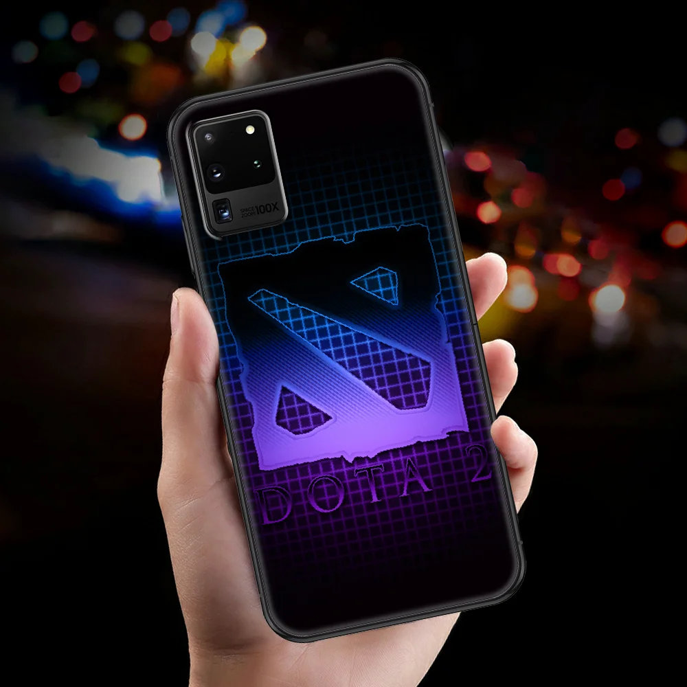 Dota 2 Defense of the Ancients Phone case For Samsung Galaxy Note 4 8 9 10 20 S8 S9 S10 S10E S20 Plus UITRA Ultra black pretty | Мобильные