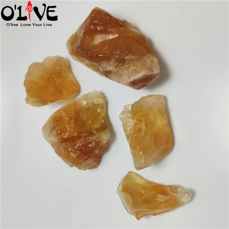 Натуральные бразильские цитриновые камни 50 г необработанный драгоценный камень