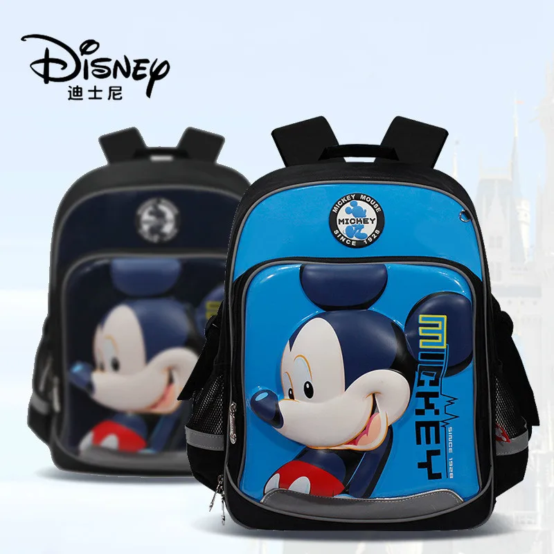 

Disney Elementary School Schoolbag Men and Women Mickey Cartoon Backpack To Reduce The Burden of Children's Backpack
