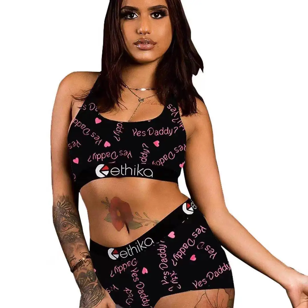 Летний Новый сексуальный женский костюм с шортами принтом уличный спортивный