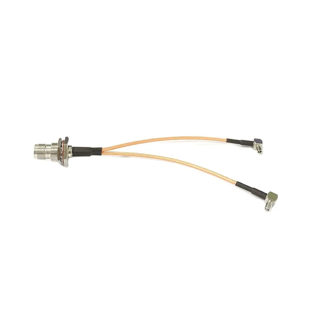 

1PC TNC FemaleJack Nut To 2X TS9 Male Splitter Combiner RG316 Coaxial Cable 15CM for 3G 4G USB Modem