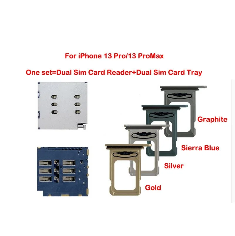 Разъем для устройства чтения двух Sim-карт гибкий кабель iPhone 13/13 Pro/13 Pro Max лоток