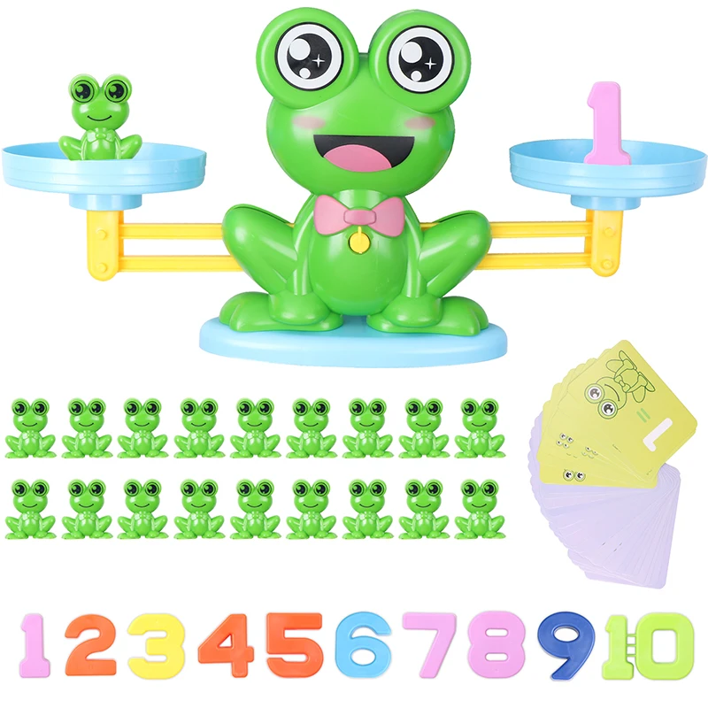 

Cartoon Frog Balance Toys Creative Math Game Number Arithmetic Counting Educational Kids Learning Interactive Toy