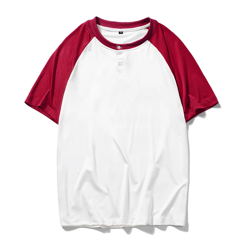 

Fashion Men T-shirt Casual O-Neck Basic Tees Slim Fit Short Sleeve Baseball Tshirt Mens Raglan Jersey 2021 Summer Cotton Tops