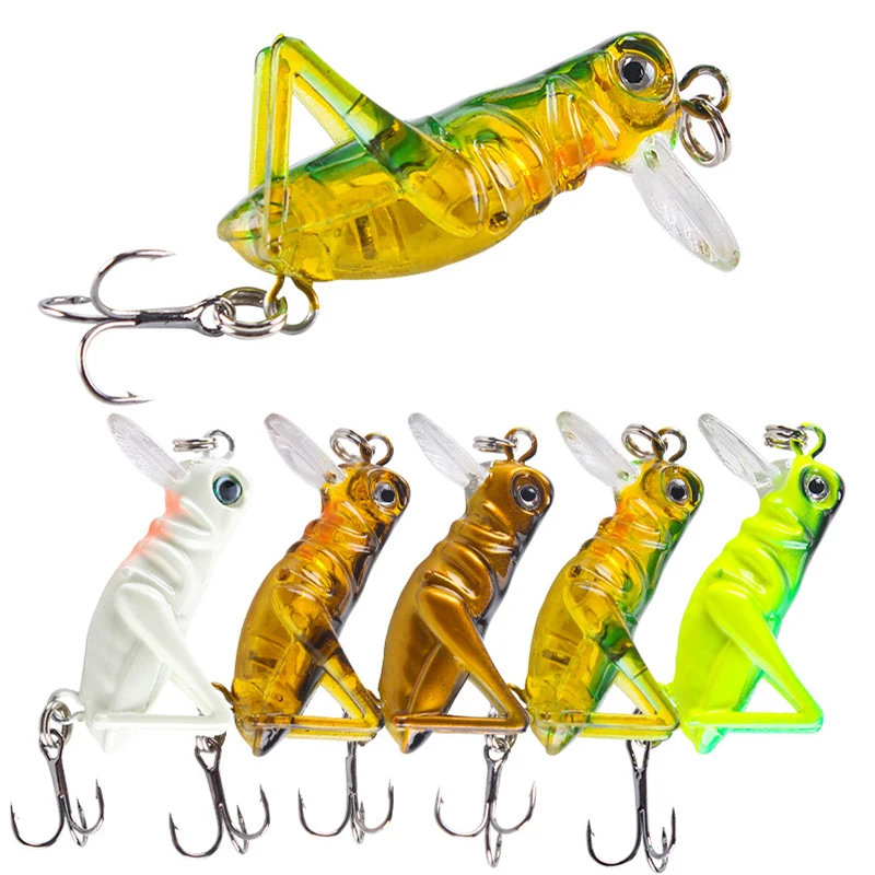 

X-Fin 3g 4g x Bionic x-bionic Grasshopper for Fishing Minnow Insect Lure Wobbler Grasshopper Hard Bait Freshwater Fishing Lure