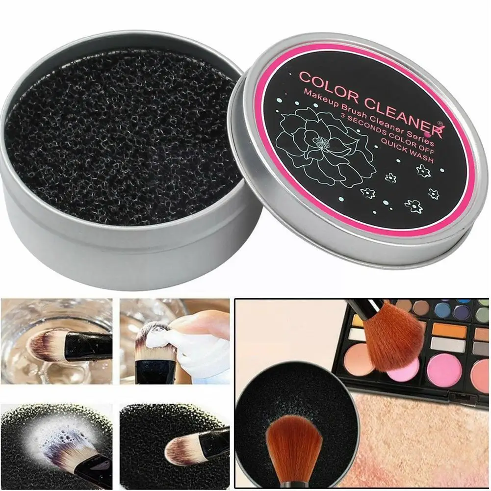 

Makeup Brush Cleaner Sponge Remover Color From Brush Quick Eyeshadow Cleaner Up Brushes Color Off Make Tool Sponge Cleaner N2s3