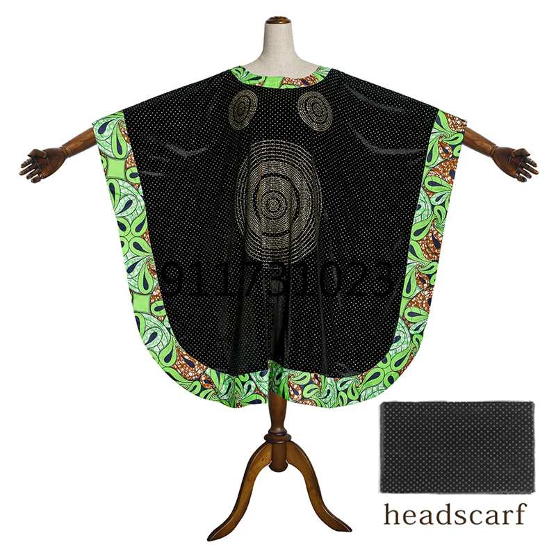 Африканские бархатные платья из Анкары новинка 2022 женское платье + головной