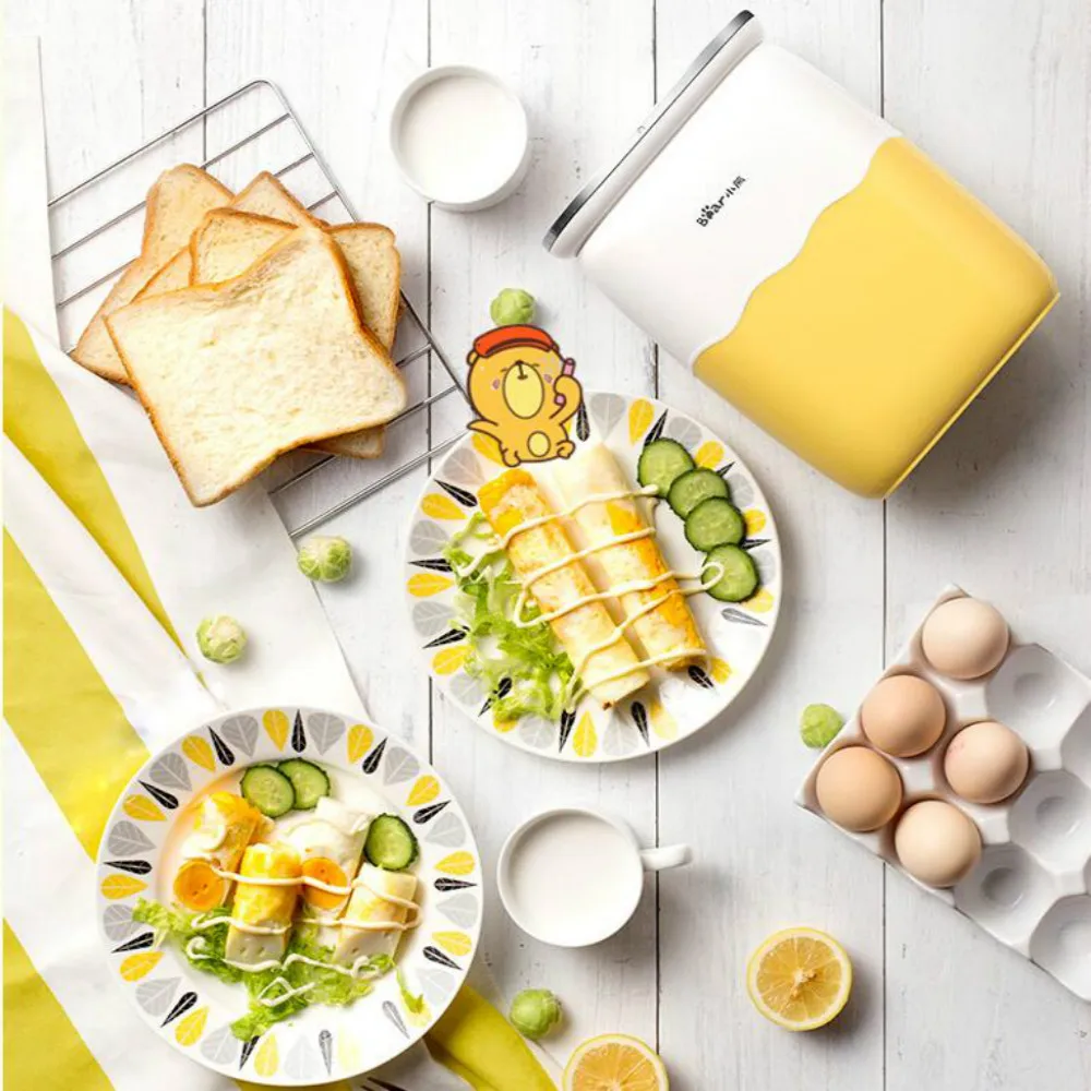 2019 200W Fully Automatic Egg Roll Machine Breakfast Double Cylinder Small Cup Omelette Pot Plug and Play Non-stick Pan | Бытовая