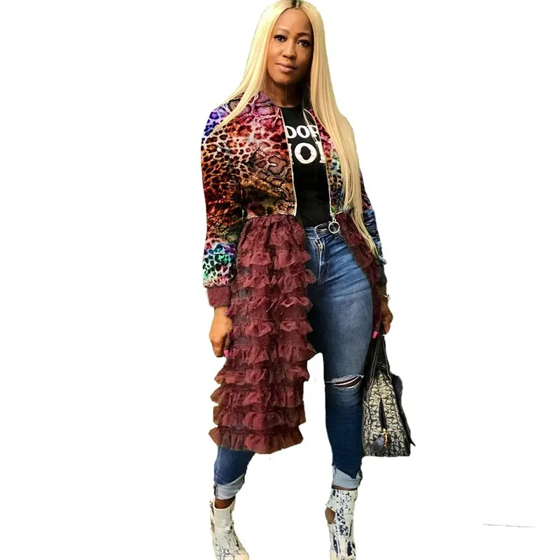 

Coat Women Jacket Women Women Clothing Clothes Casual Leopard Print Camouflage Fashion Elegant Ropa Mujer Vetement Femme