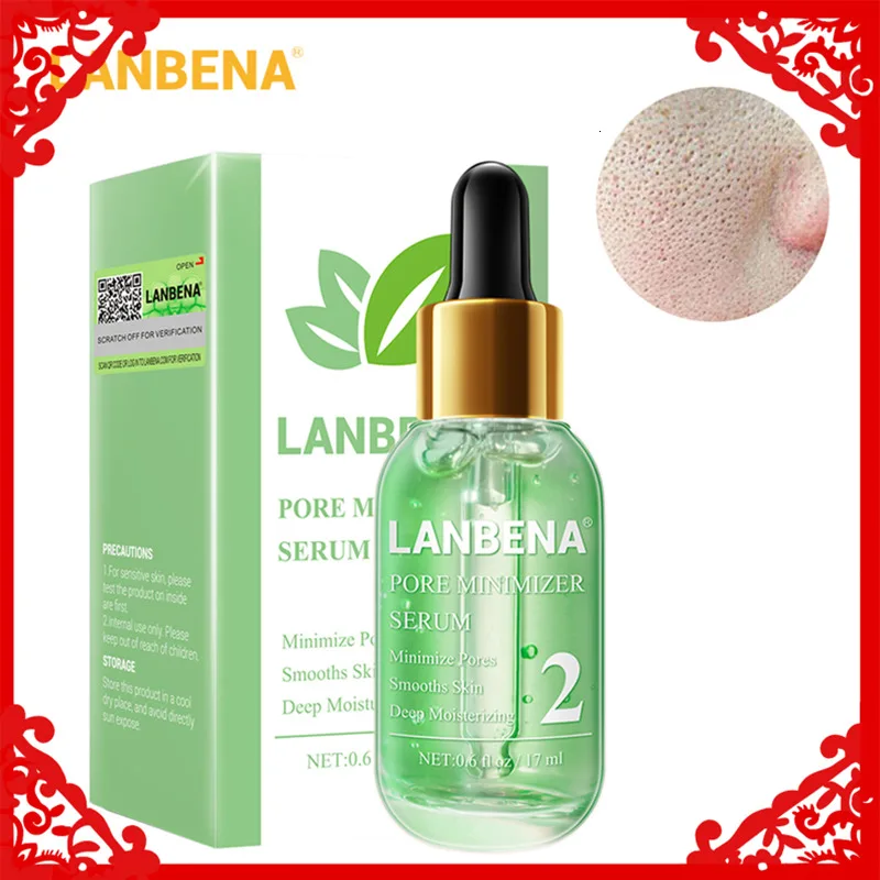 LANBENA минимайзер пор сыворотка удаление черных точек сужение пор пилинг лечение акне рафинирование эссенция Глубокая чистка разглаживание
