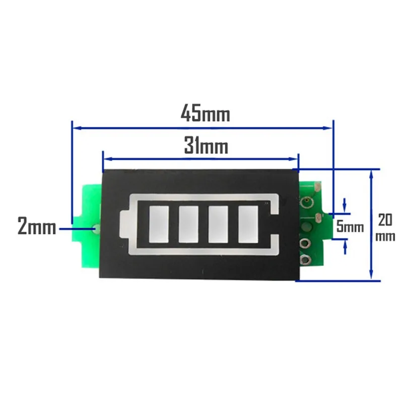 

1S/2S/3S/4S Single 3.7V Lithium Battery Capacity Indicator Module 4.2V Display Electric Vehicle Battery Power Tester Li-ion