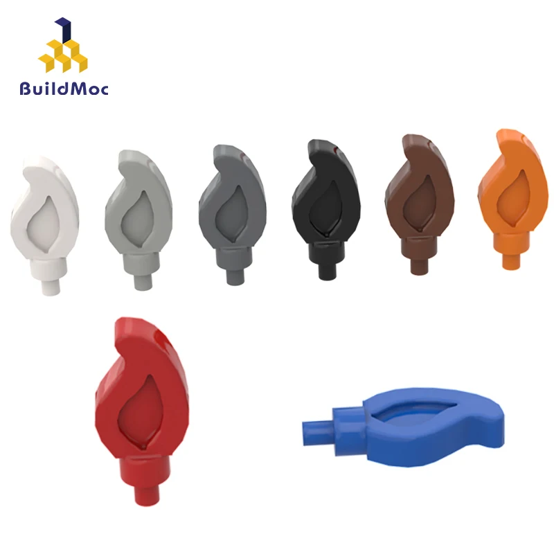 

BuildMOC Compatible Assembles Particles 37775 Small Flame Building Blocks Parts DIY Educational Crea