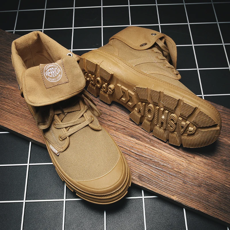 Модные высококачественные зимние мужские Ботинки Martin ботинки-дезерты с высоким