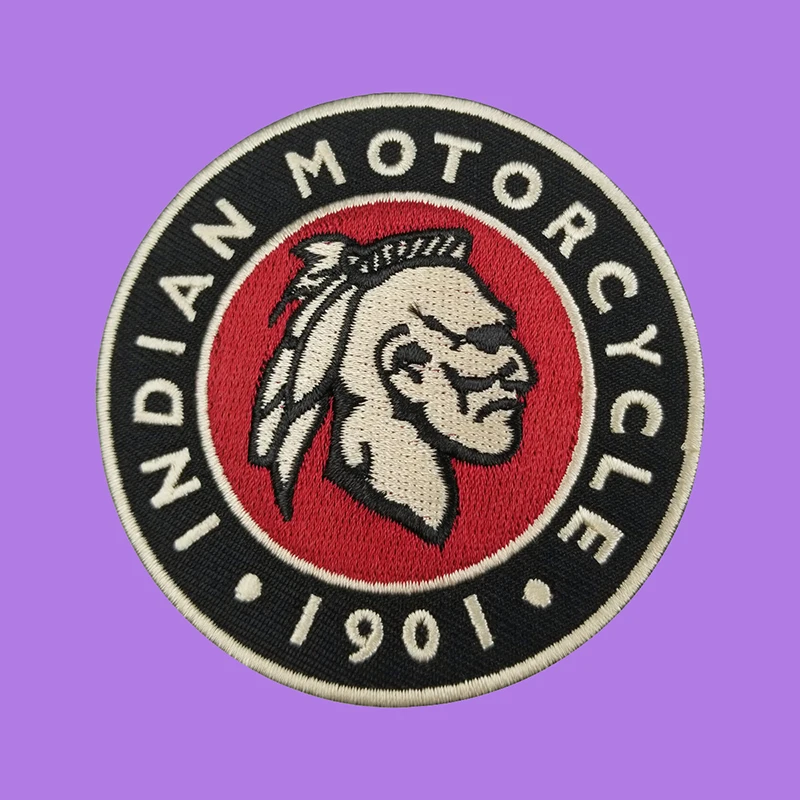 Индийский Байкерский патч с вышивкой Сделай Сам индивидуальный мотоцикл круглый